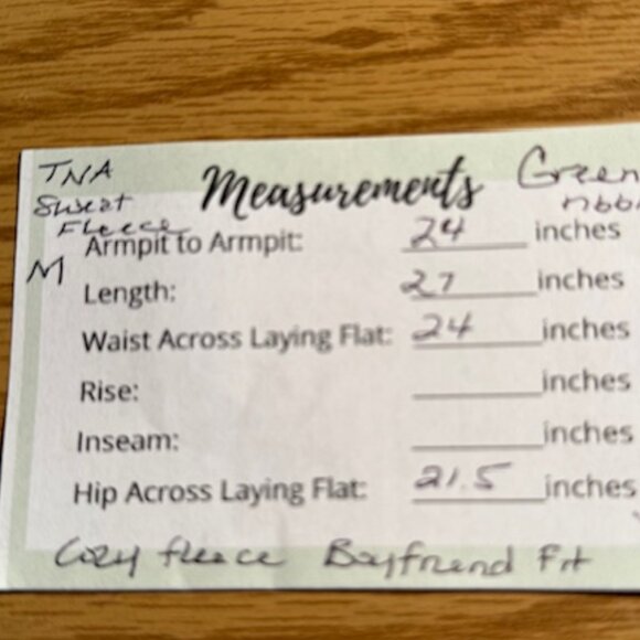 TNA Sweatfleece Green Cozy Fleece Boyfriend Fit Pullover Sweatshirt- Size M - Picture 8 of 9